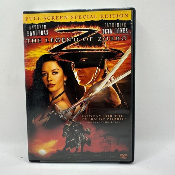 The Legend Of Zorro Full Screen Special Edition DVD Rated PG Sony Pictures - Picture 1 of 3